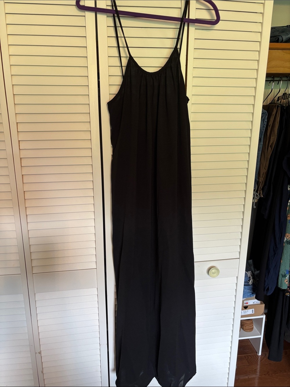 Viral Black Strappy house dress